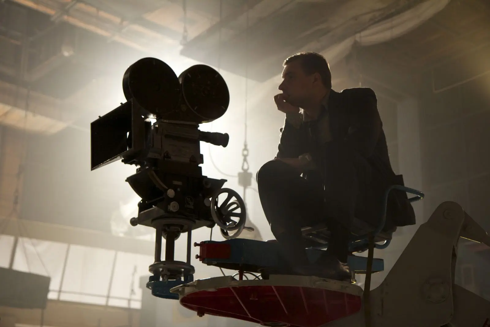 На съемках «Оттепели»