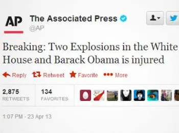 хакерское сообщение о взрыве в белом доме на несколько минут обвалило рынок акций сша - Сайт Газеты «Совершенно Секретно»