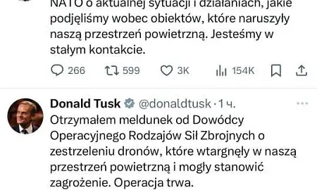 Польша обвинила Россию в нарушении воздушного пространства во время атаки БПЛА на Украину Польша обвинила Россию в нарушении воздушного пространства во время атаки БПЛА на Украину