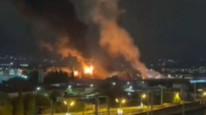 БПЛА ВСУ атаковали нефтебазу в Сочи. Пожар тушат 127 человек